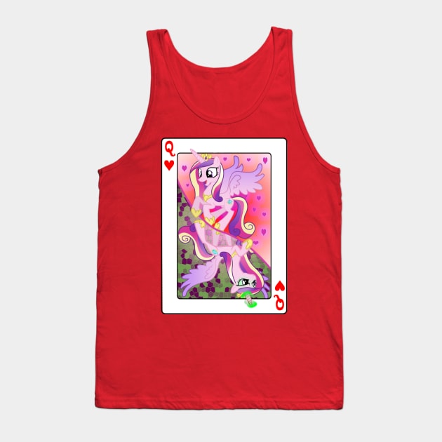 Cadence, Queen of Hearts Tank Top by RedBaron0